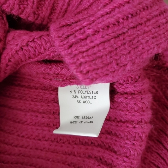 NEW Melloday Fuchsia Pink Knit Sweater - Picture 5 of 5